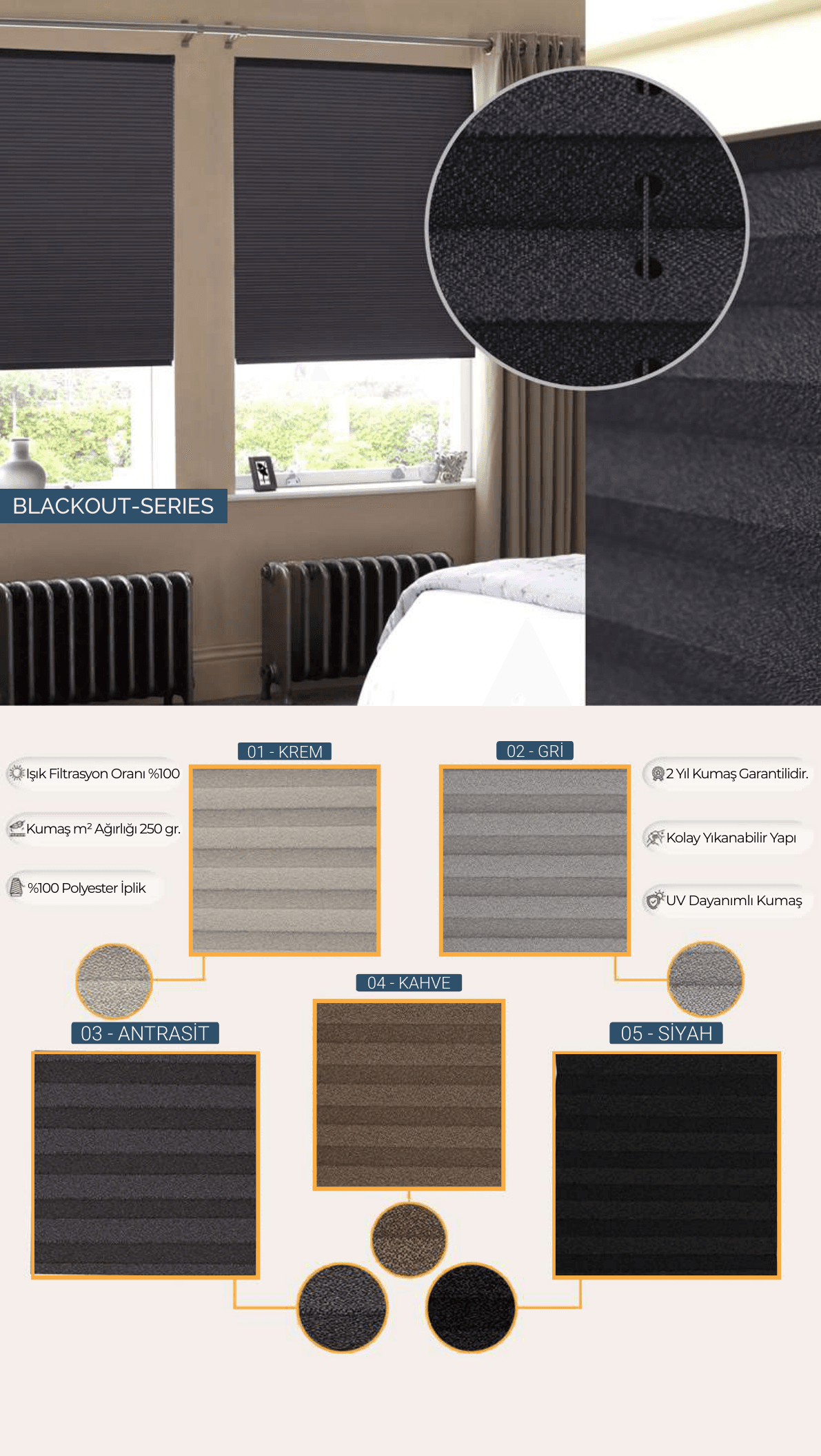 Blackout Series katalog sayfası